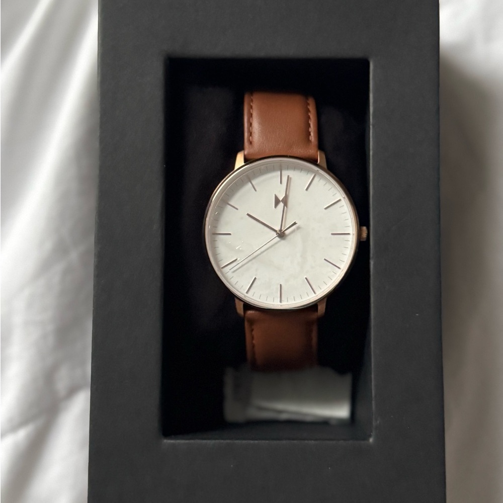 MVMT Brown and White Men's Watch